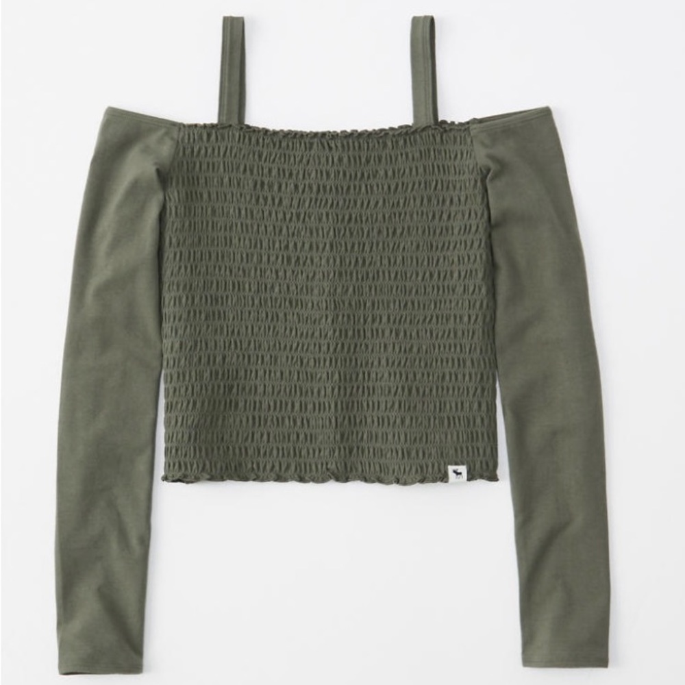 Abercrombie Kids Smocked off-the-shoulder Top